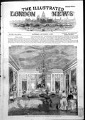 Antique Old Print Queens Visit France Her Majestys Salon Palace St Cloud 1855