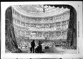 Antique Old Print Performance Before Her Majesty Theatre Palace St Cloud 1855