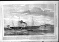 Original Old Antique Print Her Majestys New Steam Yacht Victoria Albert 1855