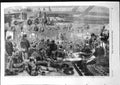 Old Antique Print Sunday Divine Service On Board Caesar Baltic Fleet 1855 19th
