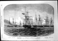Antique Print Geyser Towing 10 Prizes Faro Sound Arion Freden Benedict 1855