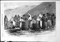 Antique Old Print Before Sebastopol Zouaves Making Gabions Basket Work 1855