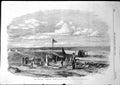 Old Antique Print Officers Cemetery Cathcart Hill Before Sebastopol 1855 19th