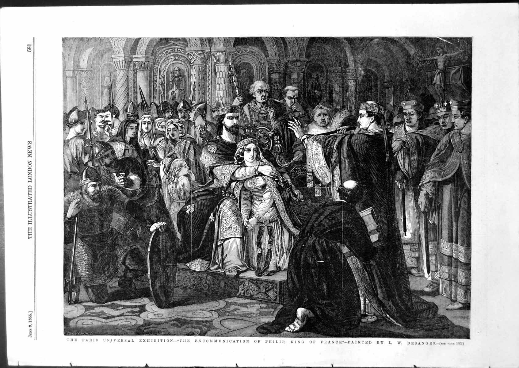 Old Paris Universal Exhibition Excommunication Philip King France1855 Victorian