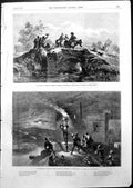 Original Old Antique Print En Route Joseph Jenkins Beacon George Dodgson 1855