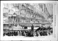 Original Old Antique Print Opening Palace Industry Paris Emperor French 1855