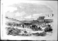 Original Old Antique Print Near Sebastopol Middle White House Ravine Siers 1855
