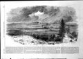 Old Antique Print General View Camp Aldershott From Farnborough Road 1855 19th