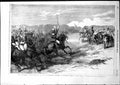 Original Old Antique Print Review HousehTroops Windsor Park Cavalry Charge 1855