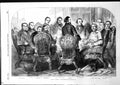Original Old Antique Print Vienna Conference Earl Westmoreland Count Buol 1855