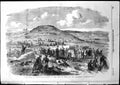 Old Antique Print Siege Sebastopol Burial Dead Front Malakoff Tower 1855 19th