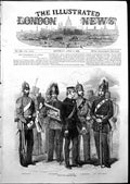 Antique Old Print Militia South Middlesex Hants Artillery Royal Wilts 1855 19th