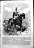 Antique Old Print Alexander 11 Emperor Russia Nicolaiewitch Horseback 1855