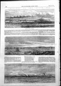 Antique Old Print Black Sea Balaclava Wrecks Coast Eupatoria Djimiteia 1855