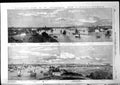 Antique Old Print Panoramic View Petersburg Trinity Bridge Winter Palace 1855