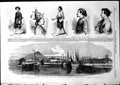 Old Print Suburbs Nanking City Wall Stockade Constructed Insurgents 1855 19th