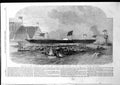 Antique Print Launch Queens New Yacht Victoria Albert Dockyard Pembroke1855
