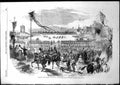Old Antique Print Grand Military Fetes Paris Review Champs De Mars 1852 19th