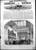 Antique Old Print Marriage Earl Grosvenor Lady Constance Leveson Gower 1852
