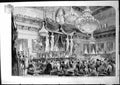 Antique Old Print Installation Senate Legislative Corps Palace Tuileries 1852