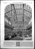 Original Old Antique Print New House Commons From Bar Panel Gallery 1852 19th
