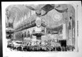 Original Old Antique Print Baptism Imperial Prince Cathedral Notre Dame 1856