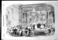 Antique Old Print Her Majesty Ball Turkish Enbassy Ballgowns Uniforms 1856 19th