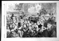 Antique Print Peace Illuminations Street Scene George Thomas Top Hats 1856 19th