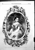 Old Antique Print Her Royal Highness Princess Royal England Mayall 1856 19th