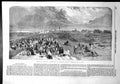 Original Old Antique Print Naval Review Promenade Southsea Common S Read 1856