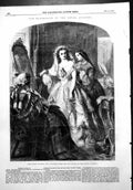 Original Old Antique Print Bride A Solomon Exhibition Royal Academy 1856 19th