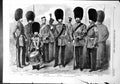 Old Antique Print New Uniform Cstream Guards Drum Major Night Sentry 1856 19th