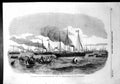 Old Print Grand Naval Review Liberty Men Going On Shore J Carmichael1856 19th
