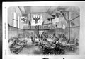 Antique Old Print Sitting Crimean Board Inquiry Hall Chelsea Hospital 1856 19th