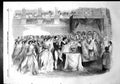 Original Old Antique Print Ondoiemnt Infant Prince Chapel Tuileries Paris 1856