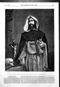 Antique Old Print Monk Photo Lake Prince Exhibition Photographic Society 1856