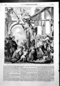 Old Print New Picture National Gallery Adoration Magi Paul Veronese 1856 19th