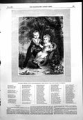 Antique Old Print Emperor Alexander Ii Sister Marie Nicolaewna Childhood 1856