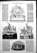 Antique Old Print Goodwood Race Plate Orphanage Asylum Children Baldovan1853