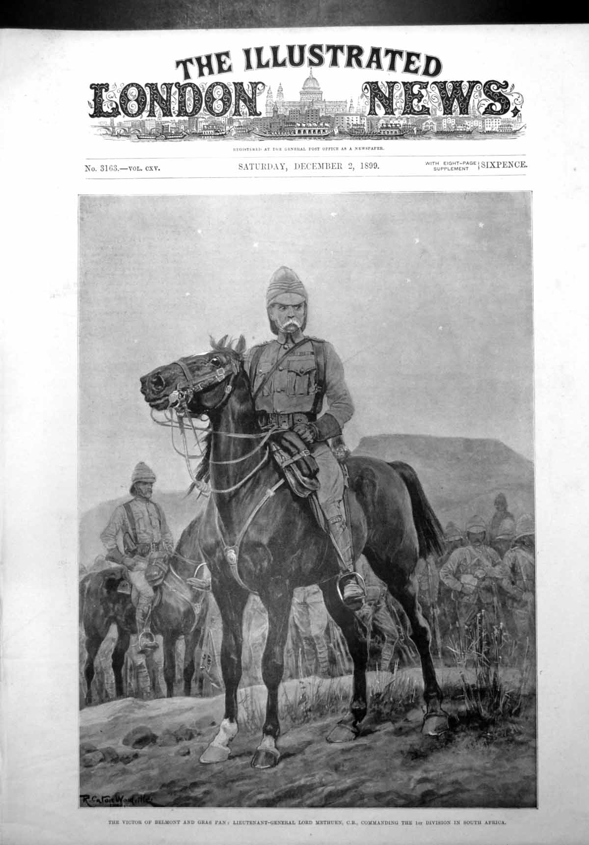 Antique Print Victor Belmont Gras Pan Lieut Gen Lord Methuen S Africa 1899 19th