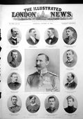 Antique Old Print Transvaal War Killed Wounded Maj Gen Symons Capt Paton 1899