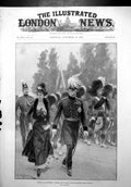 Old Print Sunday Aldershot General Sir Redvers Buller Return Church 1899 19th
