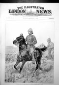 Old Print Lieut Gen Sir George White Vc Command British Forces Natal 1899 19th