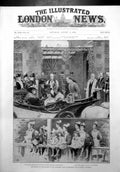 Antique Print Queen Opening Childrens Wing Royal Isle Wight Infirmary 1899 19th