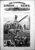 Old Print British Squadron Tuzla Shipping Beef Onboard Hms Alexandra1878 19th