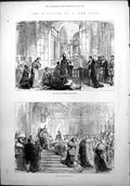 Old Election New Pope Leo X111 Blessing People Kissing His Feet 1878