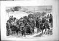 Antique Old Print War Bulgarian Villagers Return Homes Russian Escort 1878 19th