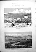 Antique Print Kaffir War Battle Umzintzani Relief Fort Warwick Lambert 1878