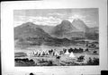 Original Old Antique Print War Kaffirland Camp Buffs In Transvaal Tenets 1878