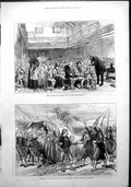 Antique Old Print War Last Days Plevna Breakfast Poor Whitecross Street 1878